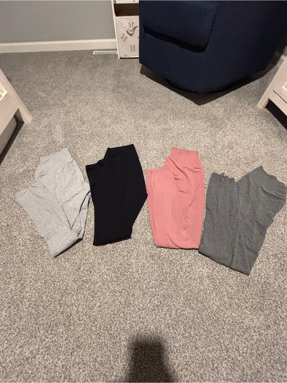 Women’s Vera Wang Stretch Leggings - Pink, Black, Light Gray, Dark Gray (M)